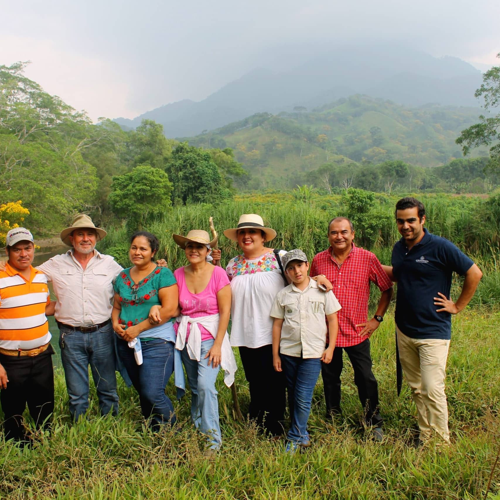 Farmer aus dem Kakaoanbauprojekt in Mexiko